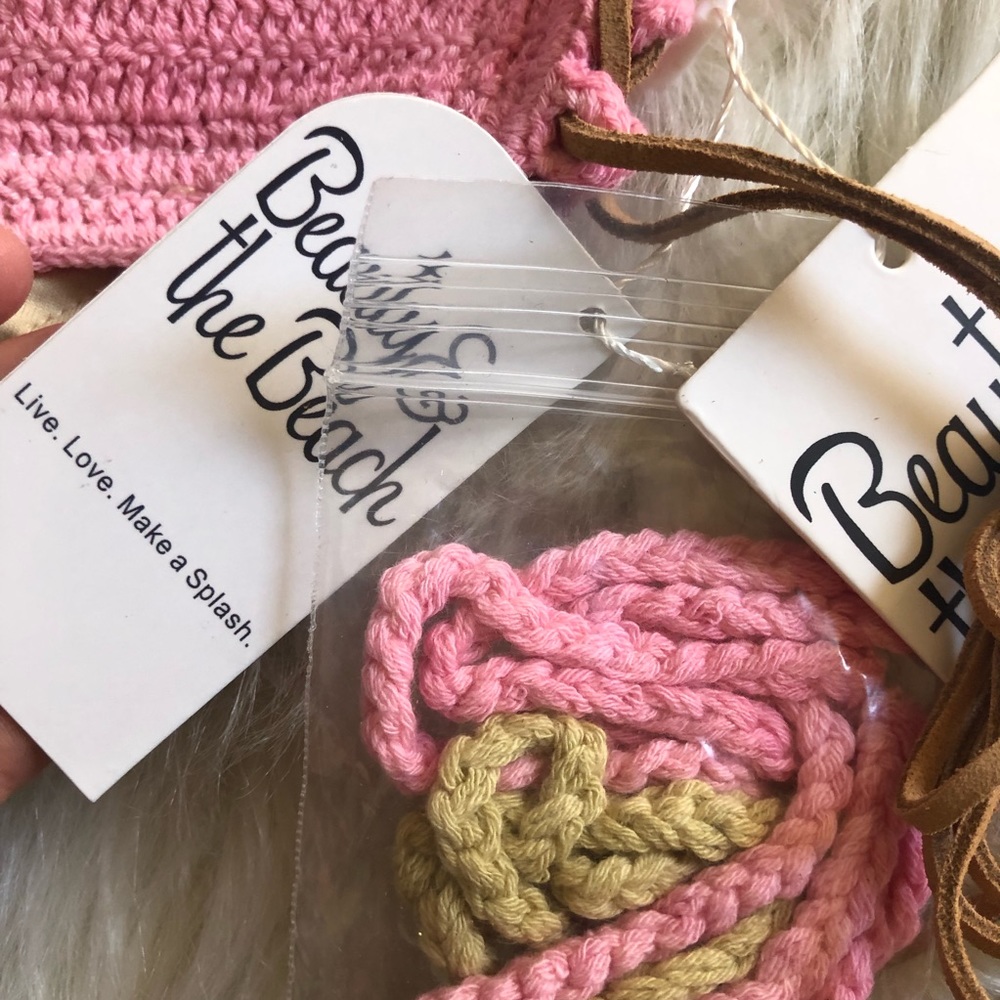 New! Beauty & The Beach • Boho Crochet Bikini - Picture 5 of 6